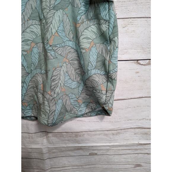 NEW Nine West Tropical Leaf Print Skirt Size S 17" l Green Pockets - Picture 6 of 6